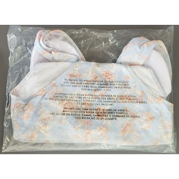 WeWoreWhat Brooklyn Halter One-Piece Swimsuit Blue Floral We Wore What - Picture 5 of 5